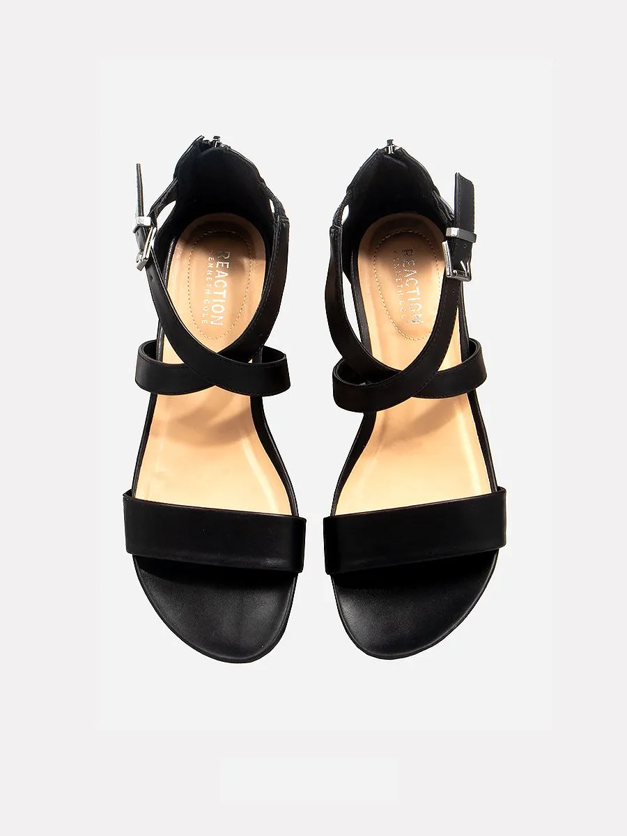 KENNETH COLE WOMEN'S WEDGE SANDALS GREAT CROSS / BLACK