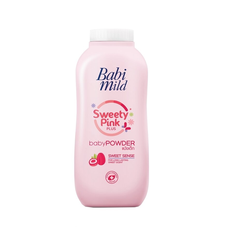 Babi Mild Baby Powder Sweety Pink Plus 160 G. - Pink
