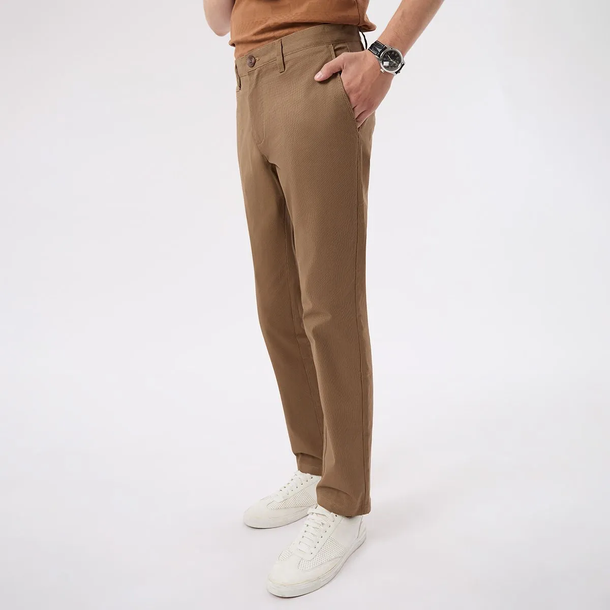 LTD Slim Fit Chino Pants Men Dark Brown