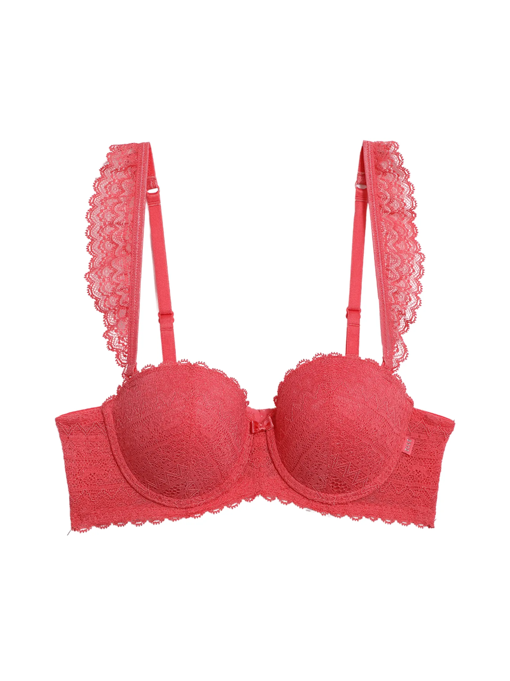 ELLE LINGERIE Women's Moulded Bra smooth cup bra with foam padding LB6642 - Rose