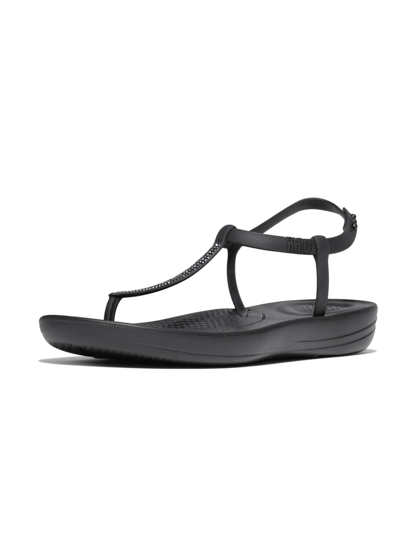 FitFlop™ WOMEN'S IQUSHION SPLASH SPARKLE TSTRAP BLACK