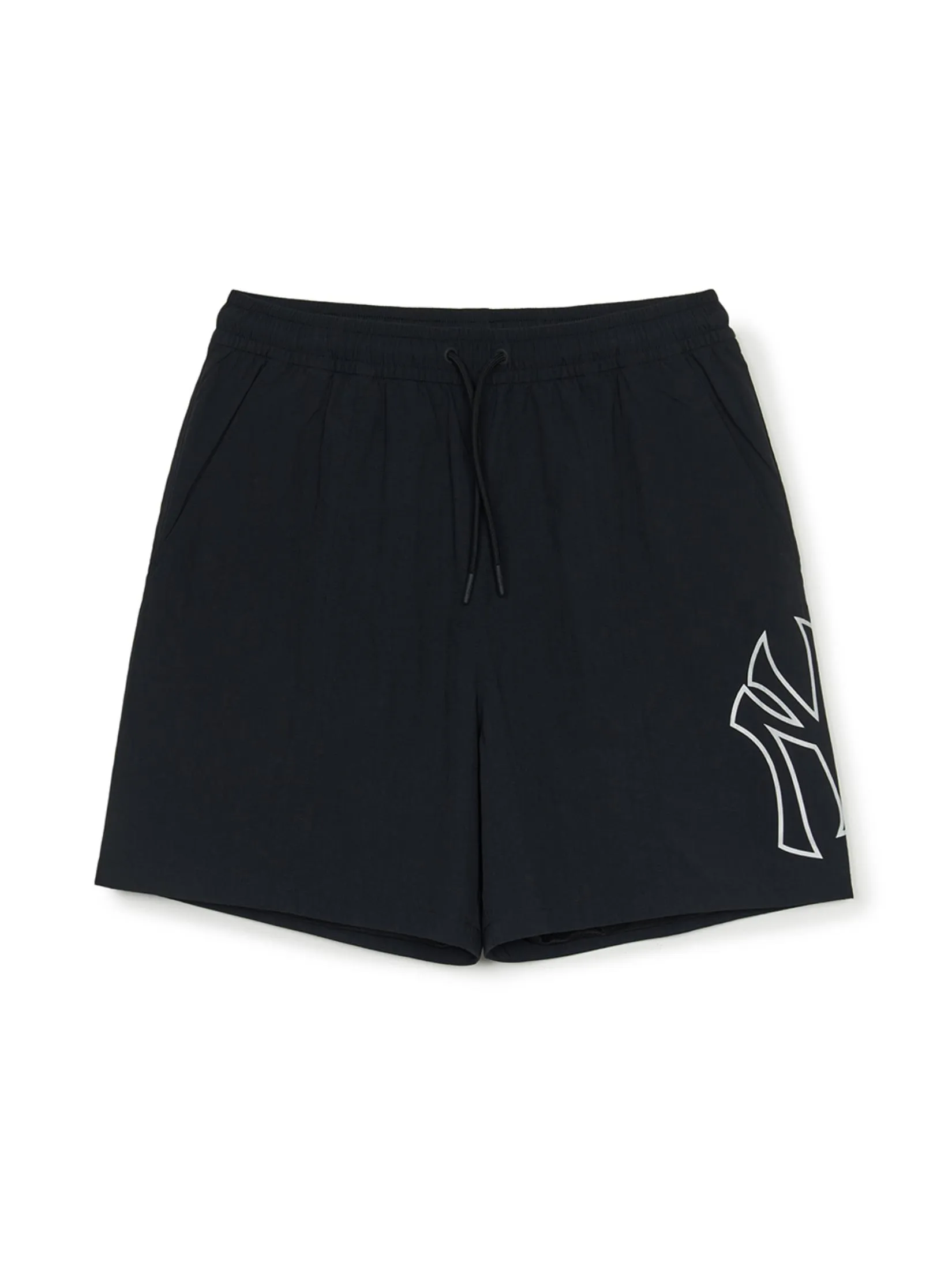 MLB Unisex Basic Big Logo Nylon 6  Board Shorts Model 3ASMB0753 50BKS Black