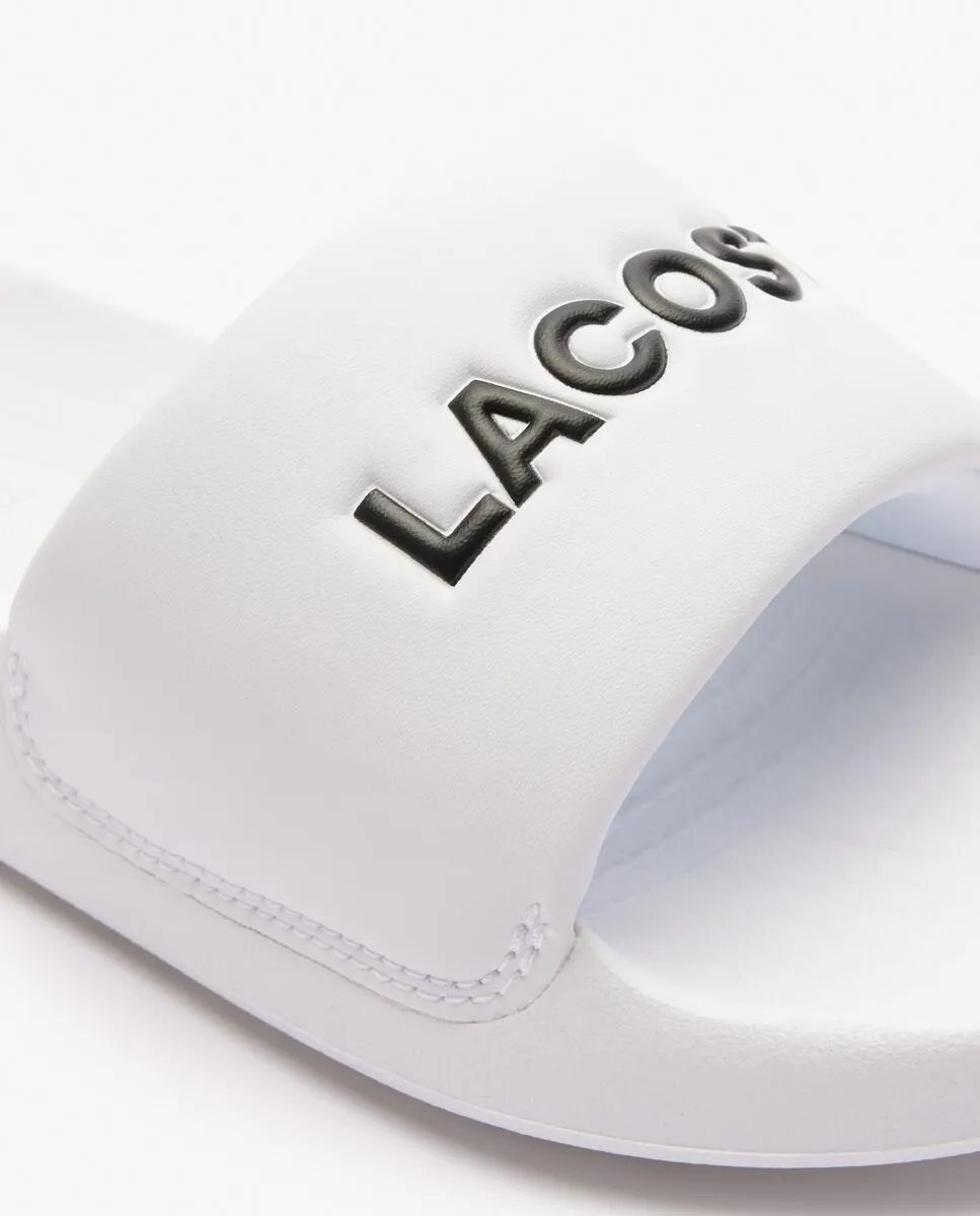 LACOSTE White Women’s Serve Slide 1.0 Fabric