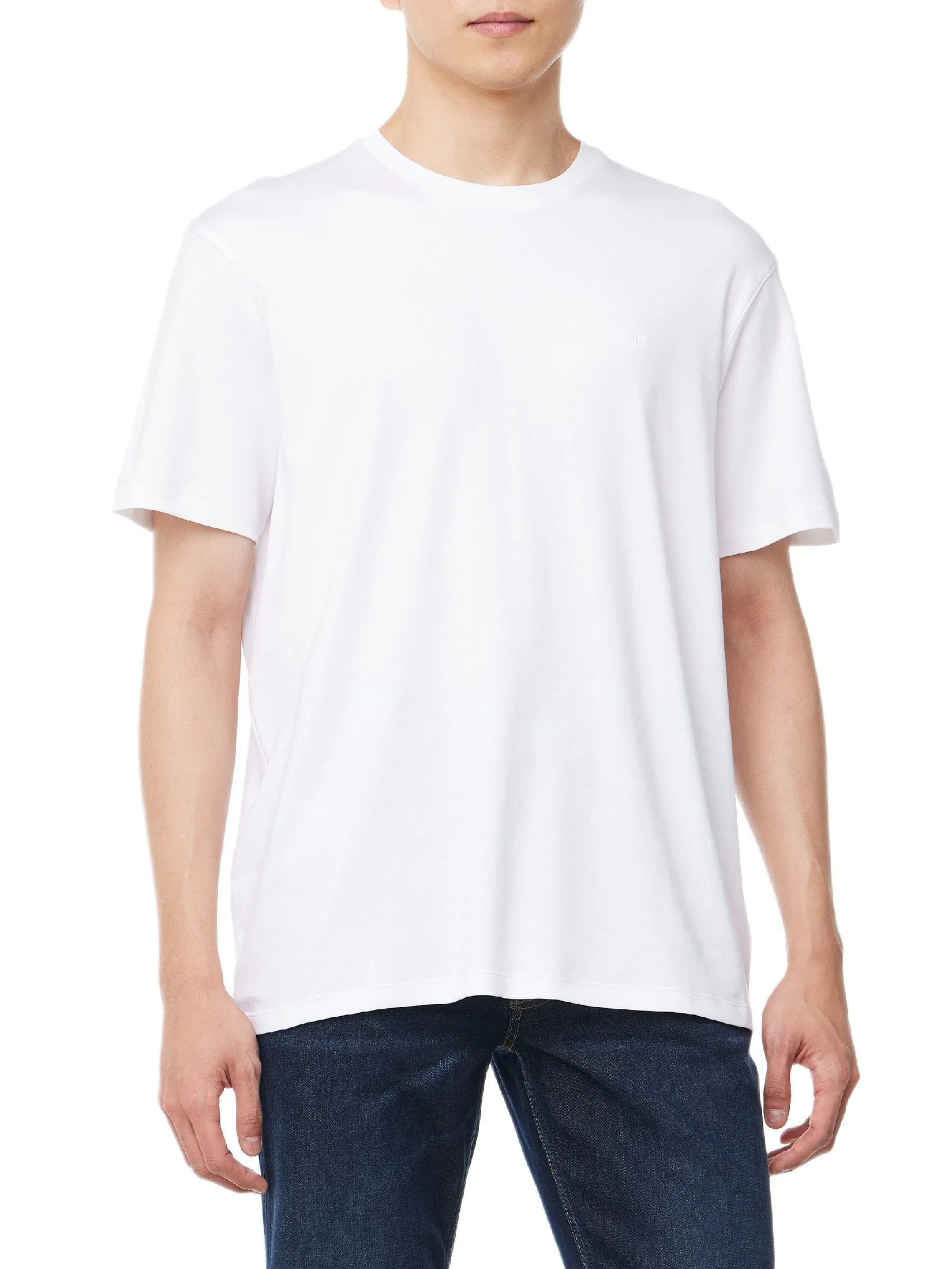 CALVIN KLEIN Men's Supima Cotton Crewneck Tee White