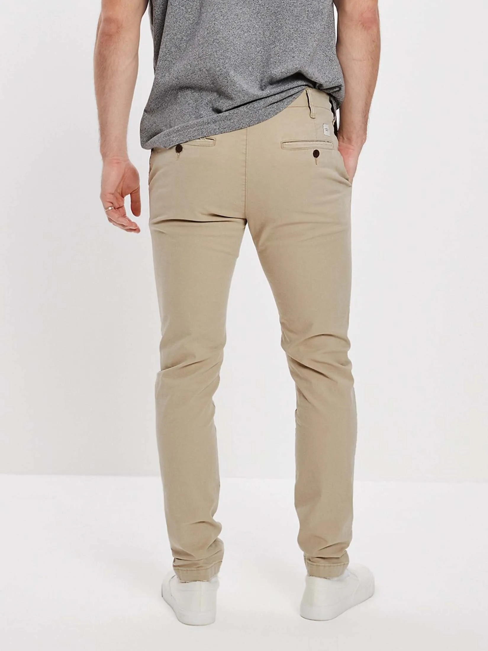 AMERICAN EAGLE MEN 4720 ATHLETIC SKINNY LIVED IN KHAKI 281 LIGHT KHAKI