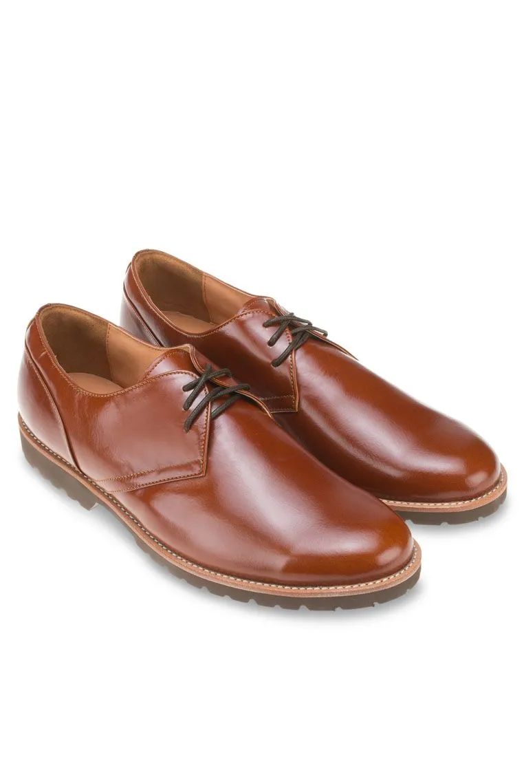 LUIGI BATANI Brown Paul On Formal Lace Up