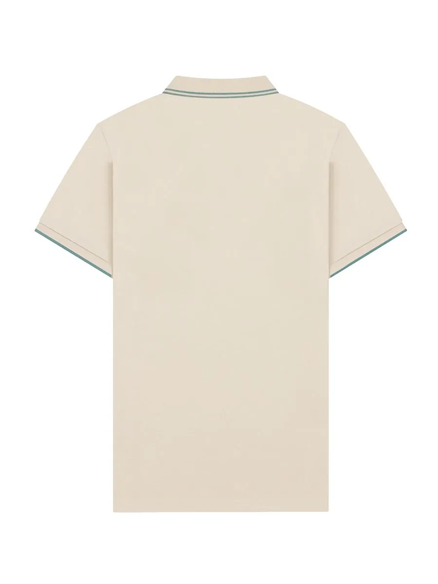 GIORDANO Men's Cotton Lycra Solid Polo Tapioca Khaki
