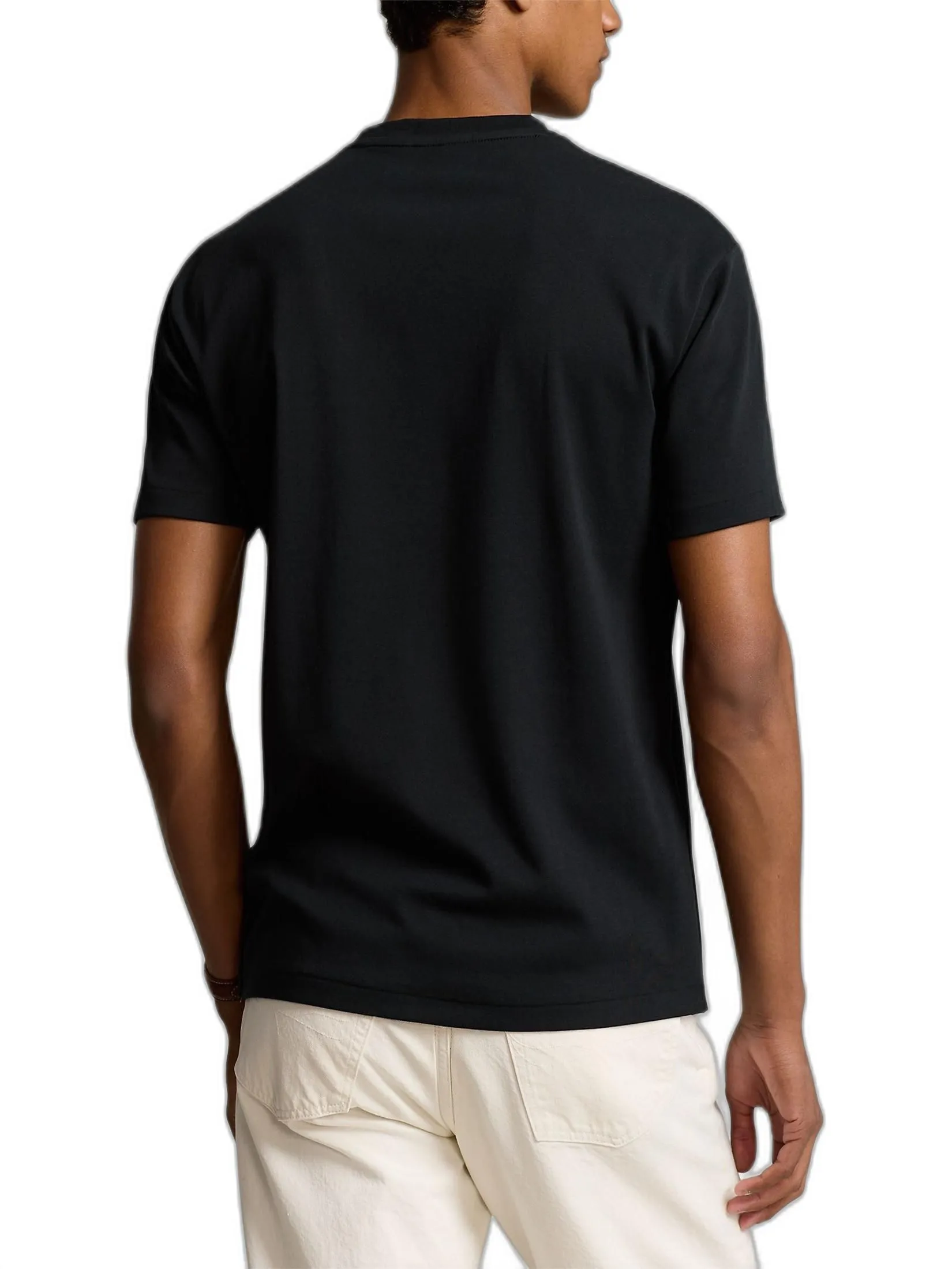 POLO RALPH LAUREN Polo Ralph Lauren TEE-Custom Slim Fit Soft Cotton T-Shirt MNPOTSH1N820099 001 BLACK