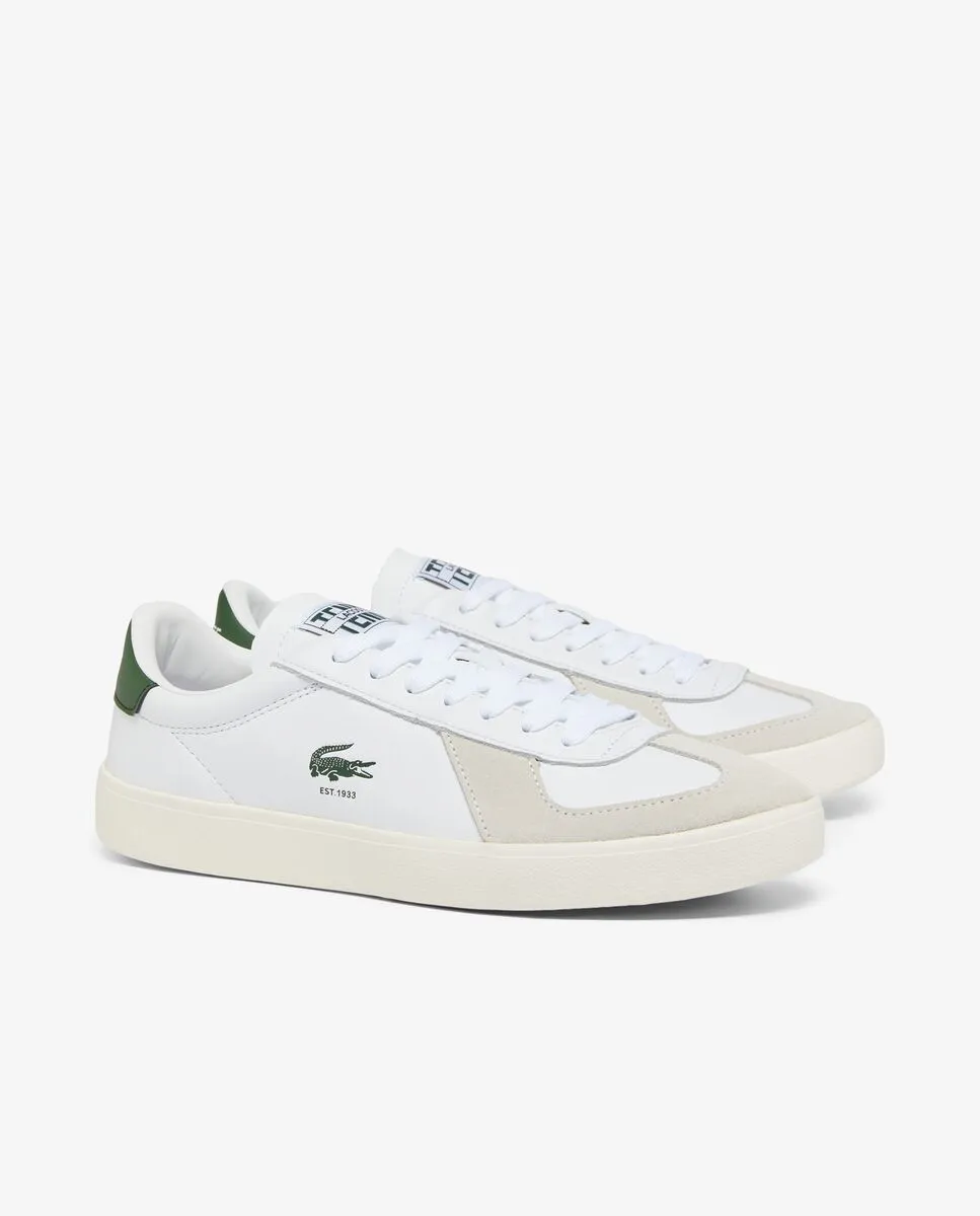 LACOSTE Men’s Baseshot Pro Leather Sneakers White