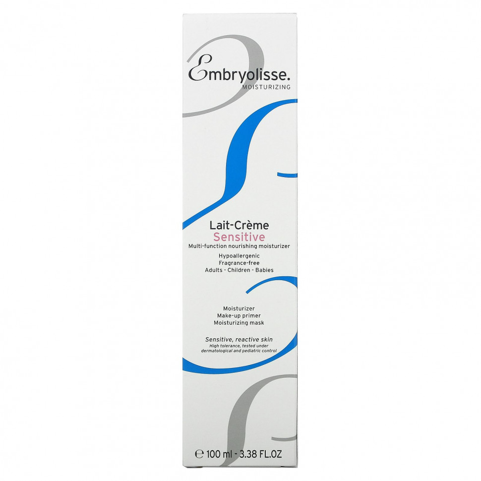 Embryolisse, Многофункциональное питательное увлажняющее средство, для чувствительной кожи, 100 мл (3,38 жидк. Унции)