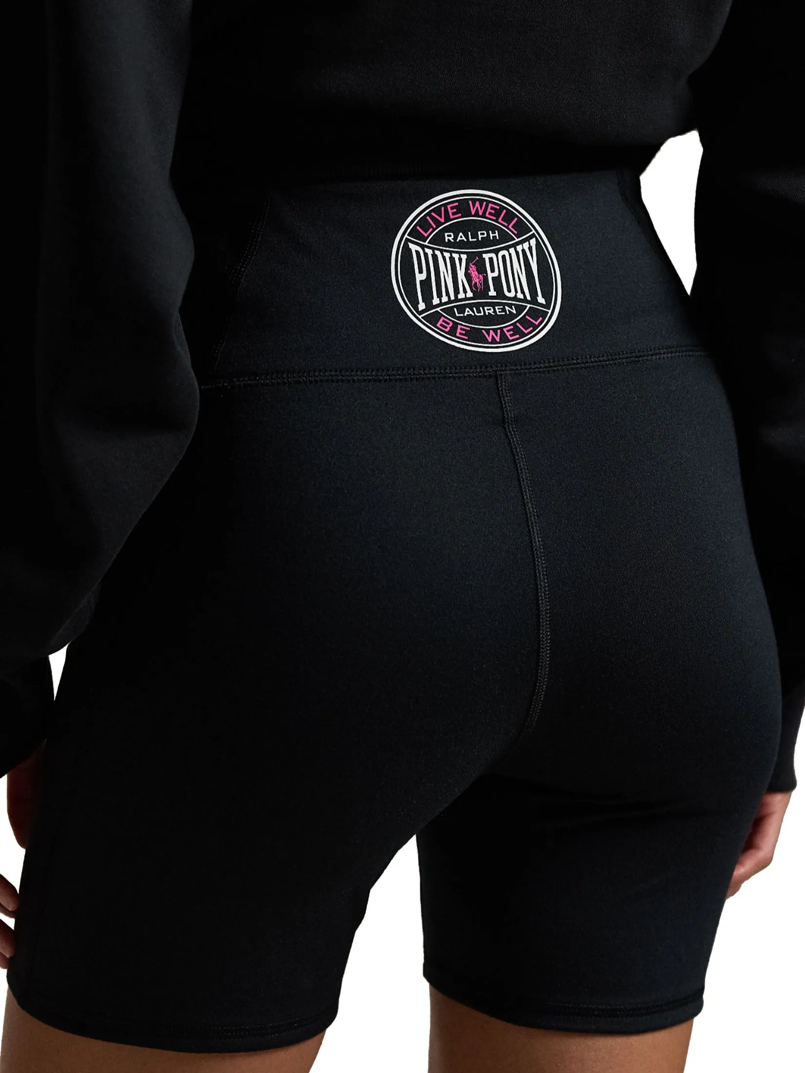 POLO RALPH LAUREN Women Shorts-Pink Pony Performance Bike Short WMPOSHONBQ20093-BLACK