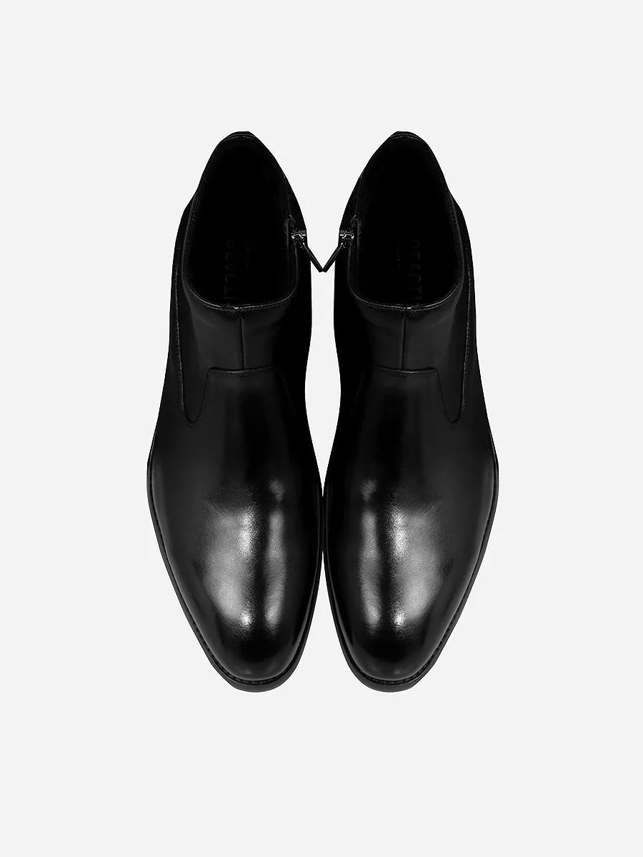 KENNETH COLE MEN'S ZIP BOOTS JOHANSON / BLACK