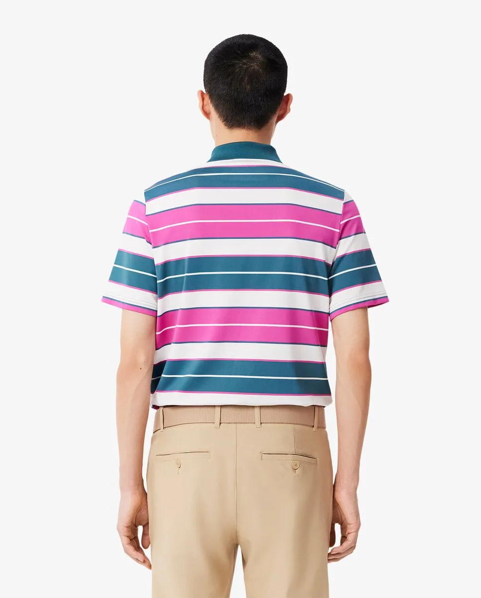 LACOSTE Regular Fit UV Protect Golf Polo Shirt Pink