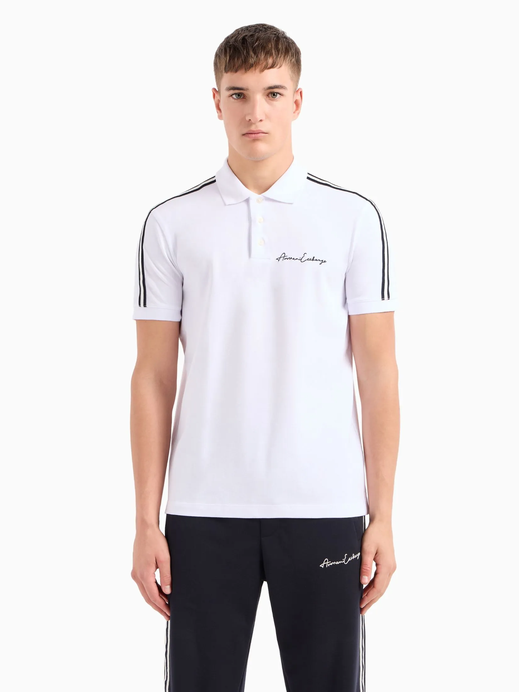 ARMANI EXCHANGE Polo Men 8NZFSG-ZJ81Z-1100 White