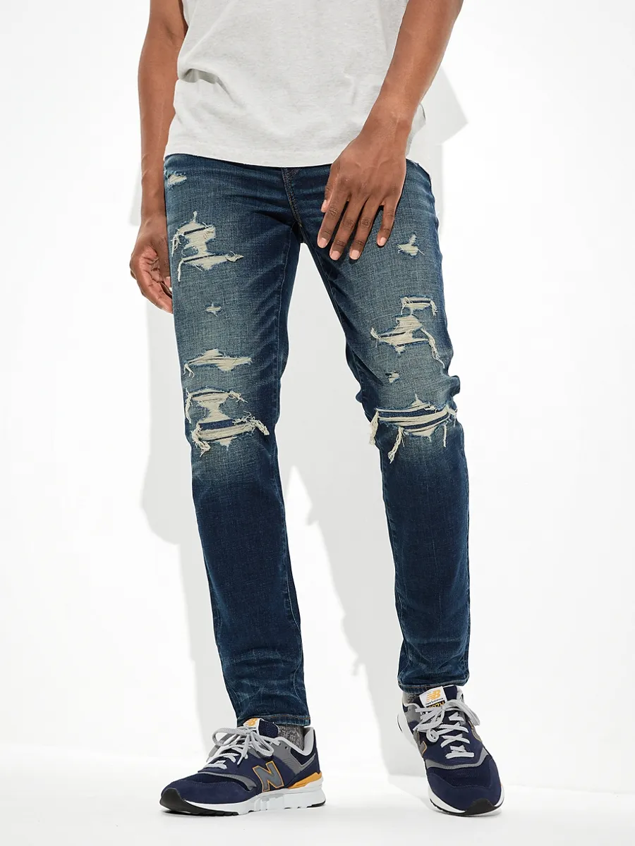 AMERICAN EAGLE DARK DESTROY SKINNY FIT 832 DARKEN DESTROY