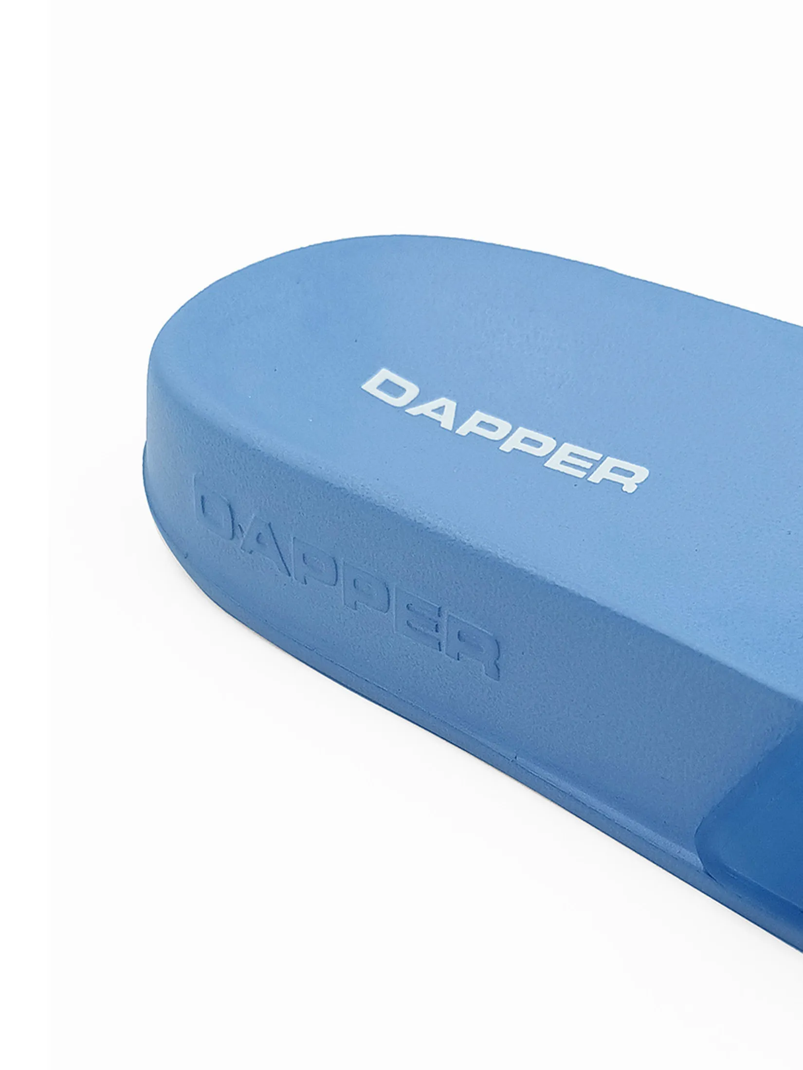 DAPPER DAPPER DP Icon Transparent Pool Slide Sandals Blue