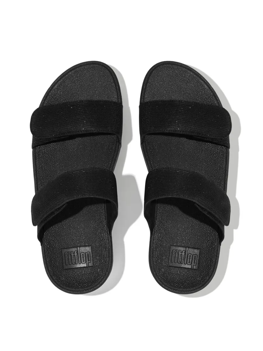 FitFlop™ WOMEN S LULU ADJUSTABLE SHIMMERLUX FZ9-090 BLACK