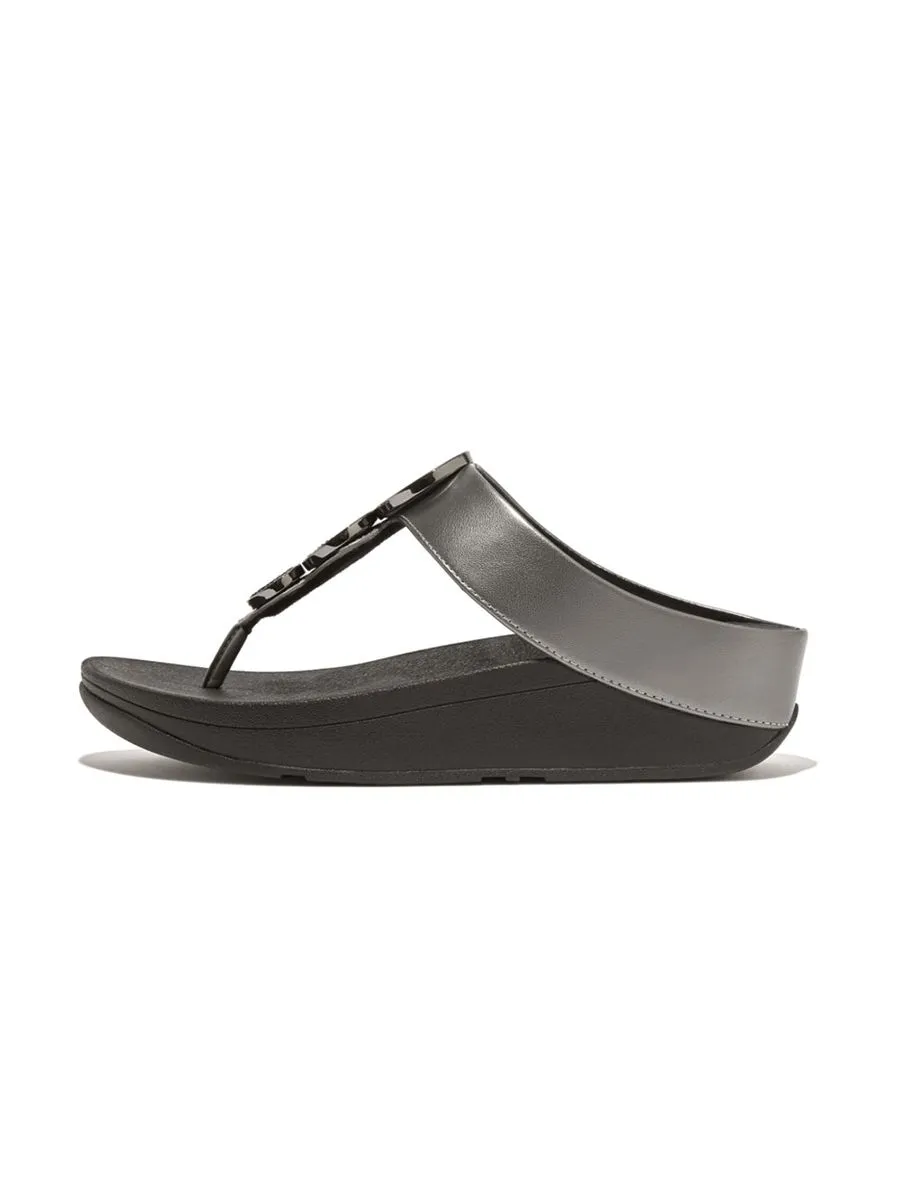 FitFlop™ WOMEN'S HALO BEAD-CIRCLE METALLIC HJ1-B06 BLACK