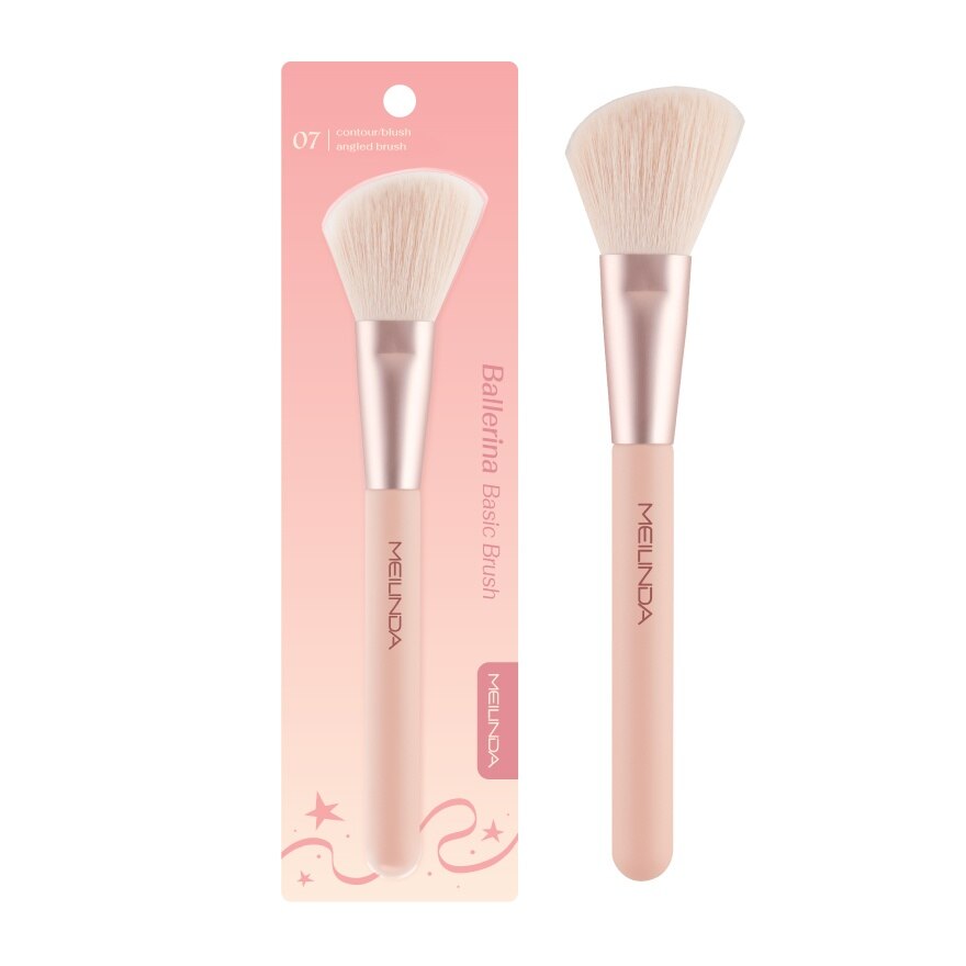 Meilinda Ballerina Basic Brush 1pcs. 07 Contour/Blush Angled Brush