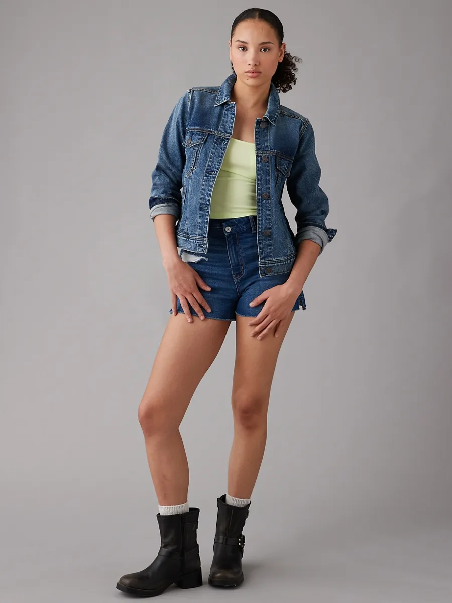 AMERICAN EAGLE WOMEN 3472 CLASSIC DENIM STRIGID 936 MEDIUM WASH