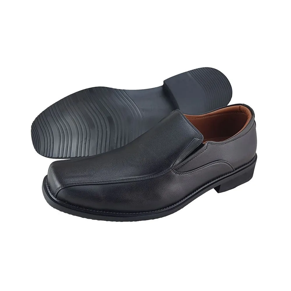 FREEWOOD SHOES leather biz shoe B5838201-black