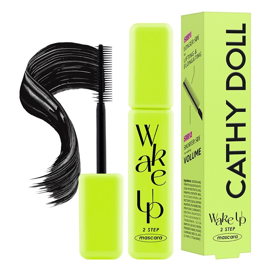 Cathy Doll Wake Up 2 Step Mascara 5.5g. - Black