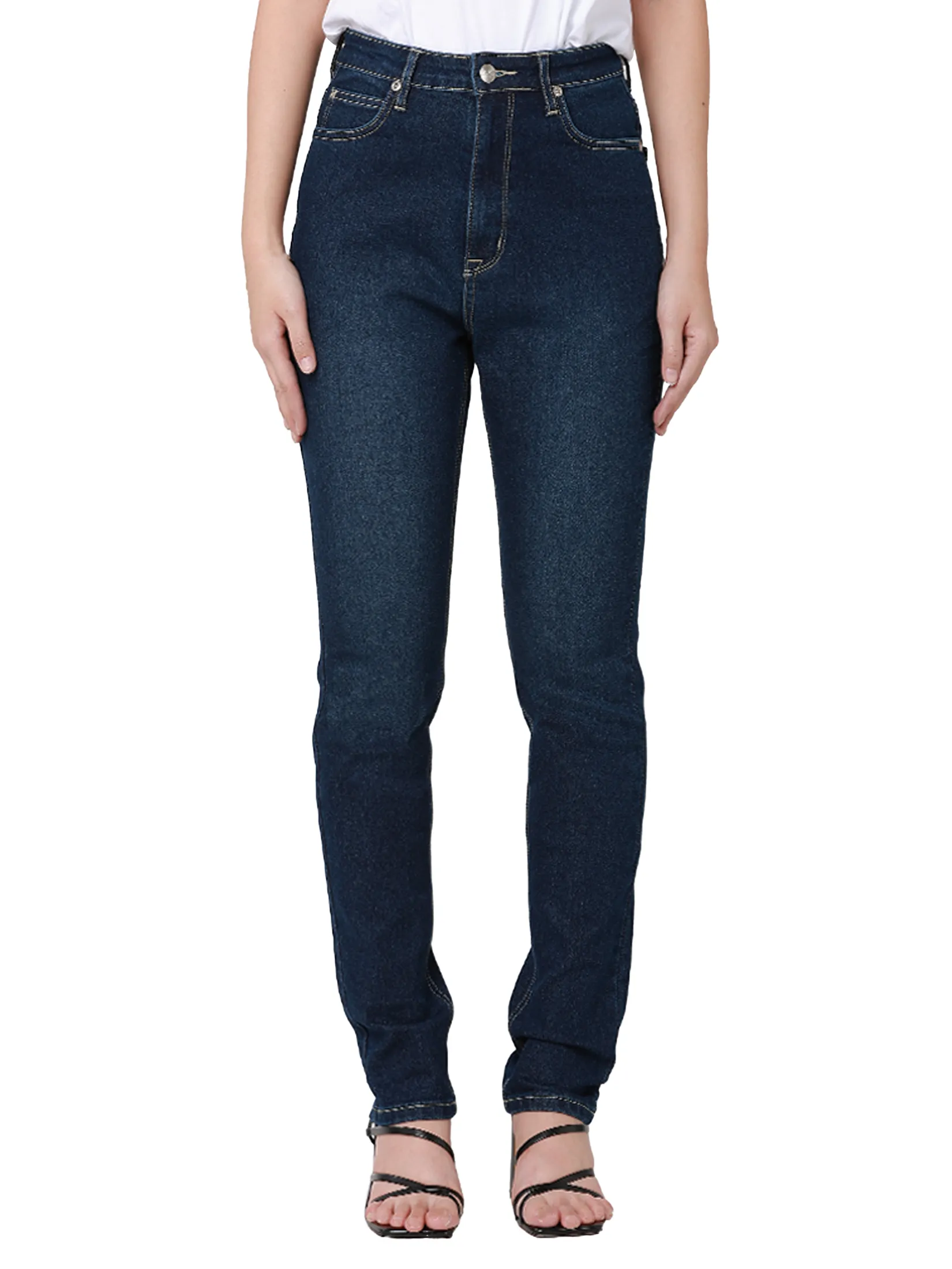 LEE Women s Jeans Mid Skinny Fit Mid Indigo