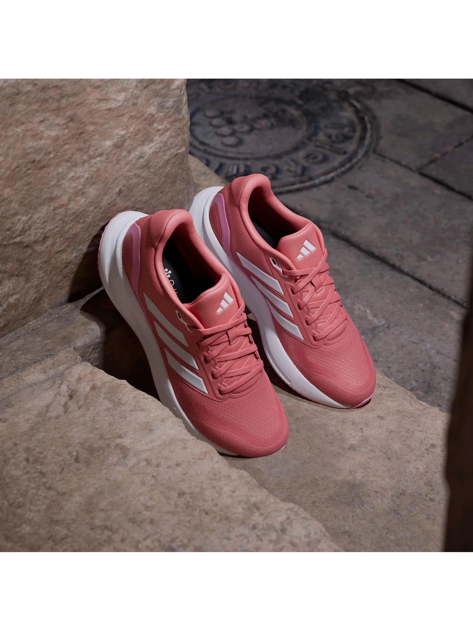 ADIDAS Women Running Shoes Runfalcon 5 JI3389 Red / Better Scarlet / Bliss Pink / Ftwr White