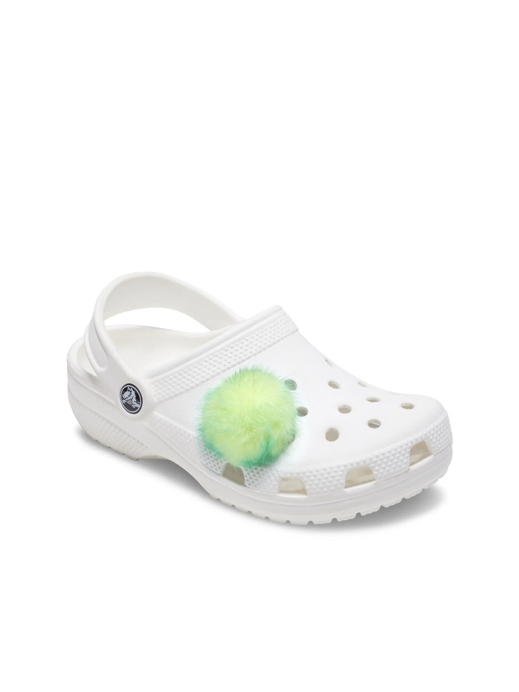 CROCS JIBBITZ™ GREEN LONG HAIR PUFF