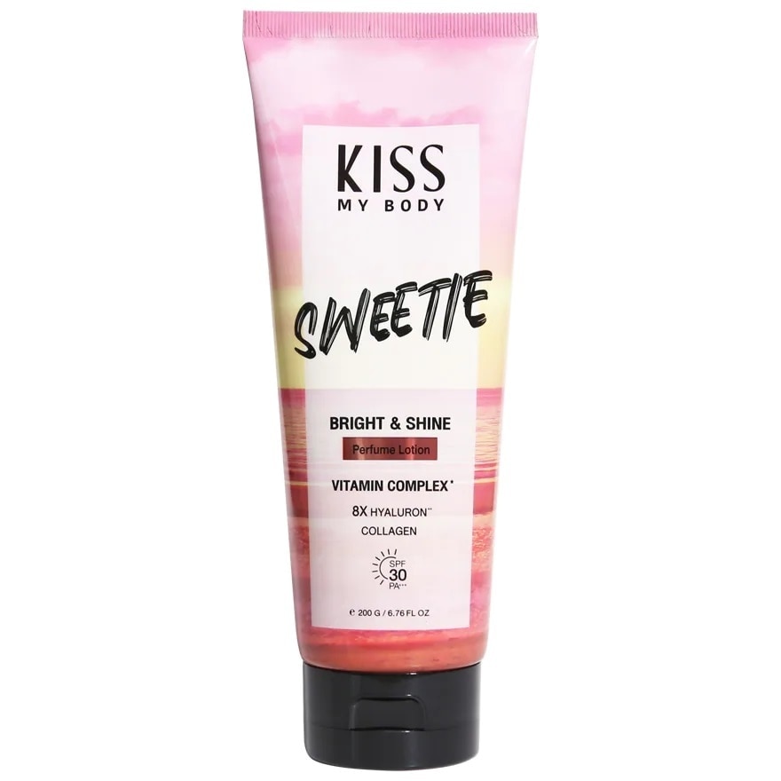 Kiss My Body Bright  Shine Perfume Lotion SPF 30 PA+++ Sweetie 200 G. โลชั่นน้ำหอม