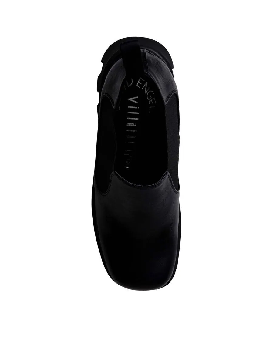 VILLAINS SF YEVA Women's Platform Chelsea Boots BLACK