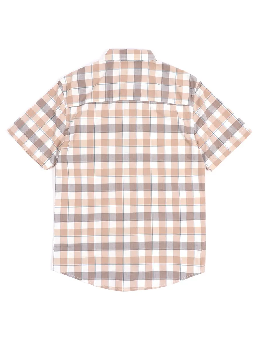 OASIS Men's Short sleeve Shirt Cream