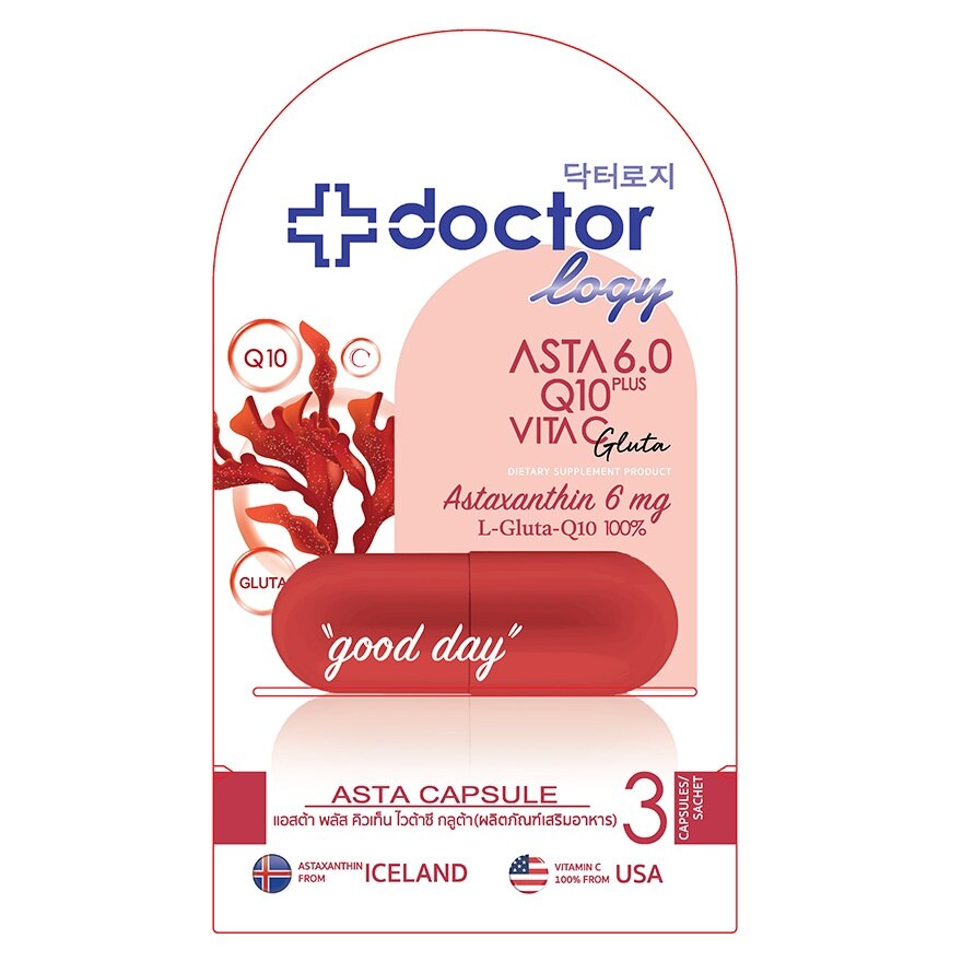 Doctorlogy Asta Plus Q10 Vita C Gluta  3 Capsule