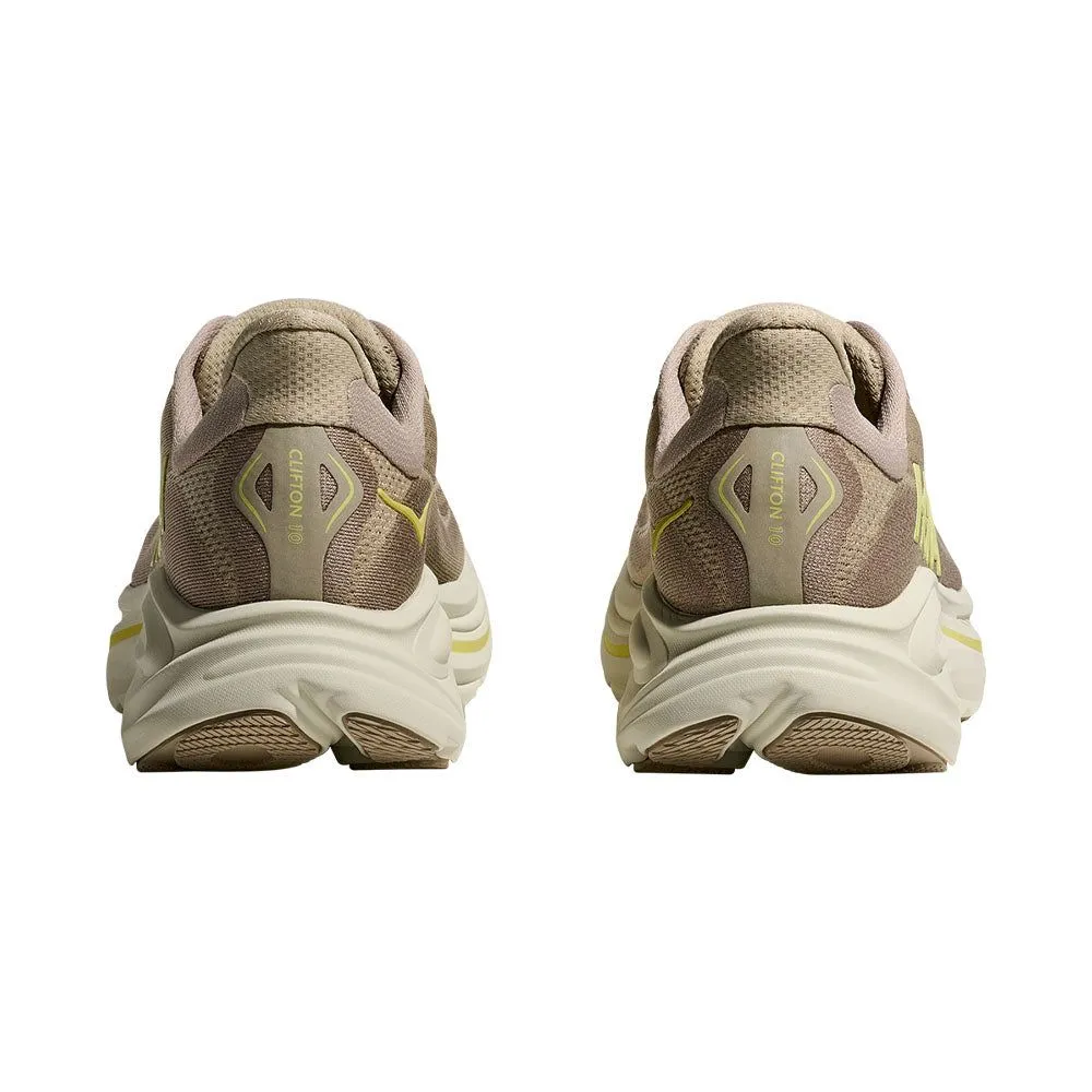 HOKA Clifton 10 Wide Men Running Shoes Cream - HO229SH160ELTH