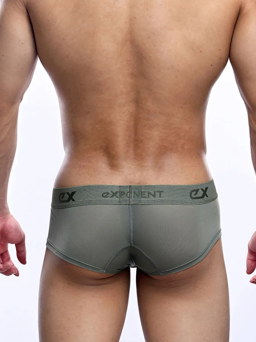 EXPONENT Underwear Elusive Silky - Secret Zone Translucent Mini Trun Army Green