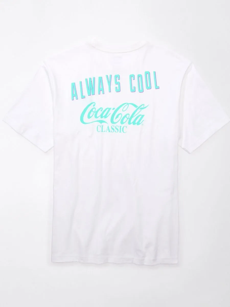 AMERICAN EAGLE MEN G SS 3RD PARTY COCA-COLA SET IN TEE- PC DYE + SERIOUSLY SOFT 106 CREAM