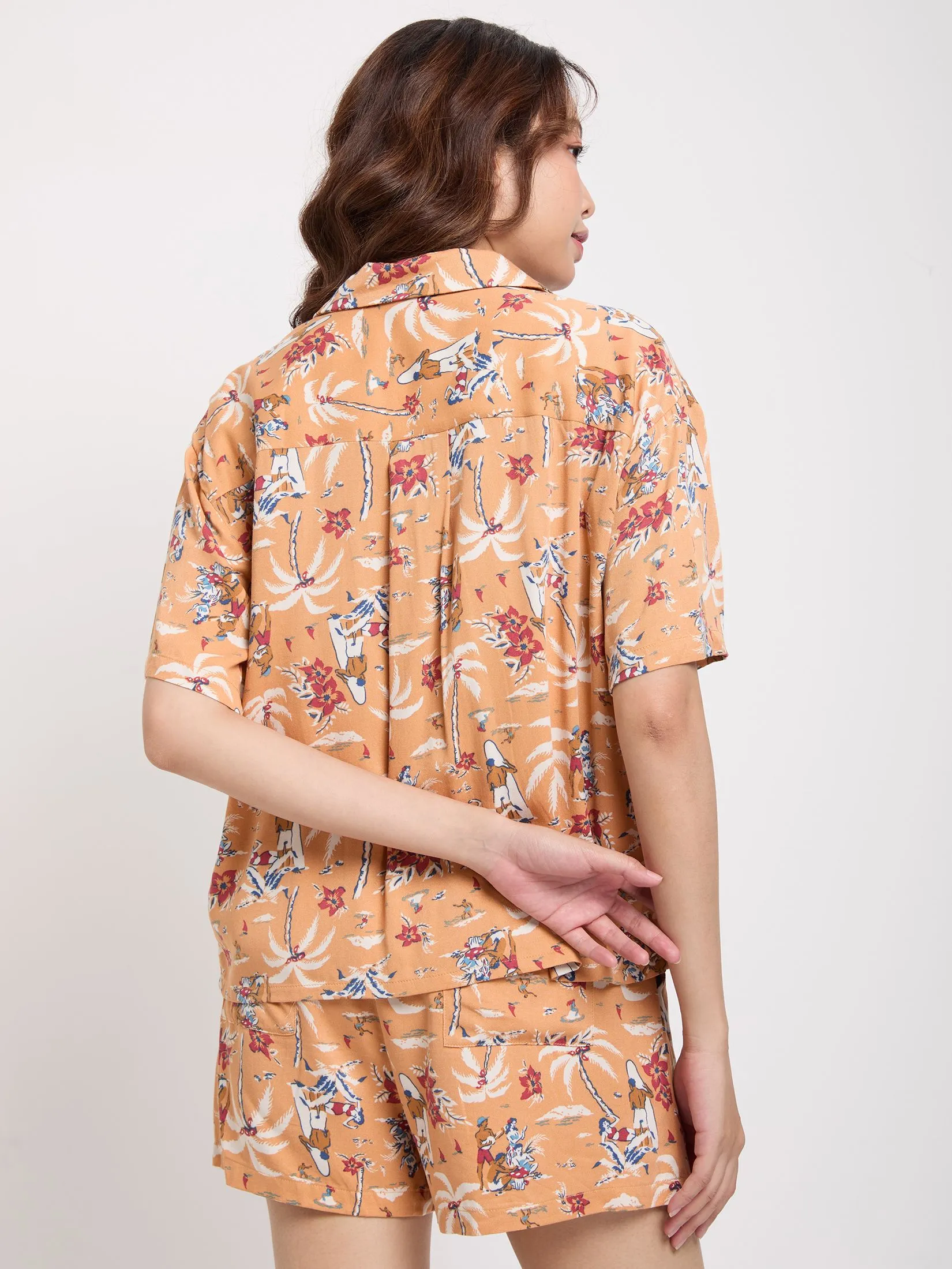 DEFRY 01 Women Shirt Short Sleeves 2503BSSW046 Orange