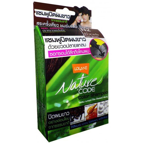 Красящий шампунь без аммиака Темный шатен № 2 Лолейн Lolane