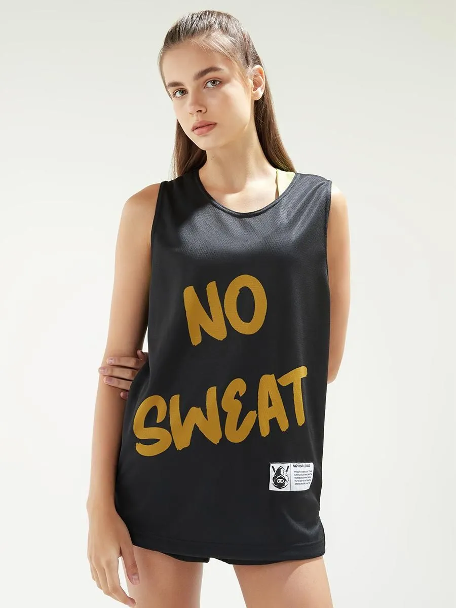NAPIYONG Jelly Swingman Tank Top in Black Size - S