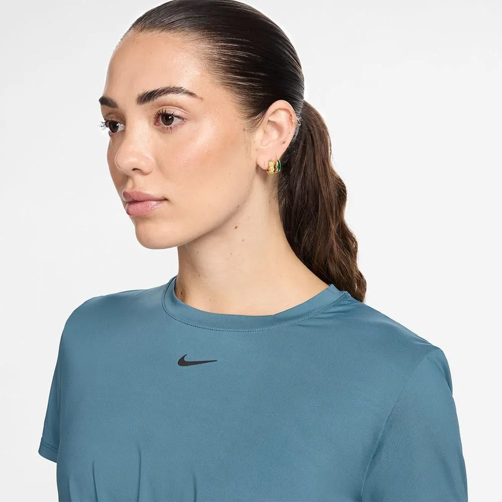NIKE Women Training T-Shirt One Classic Twist Blue - NI083AP464EKTH