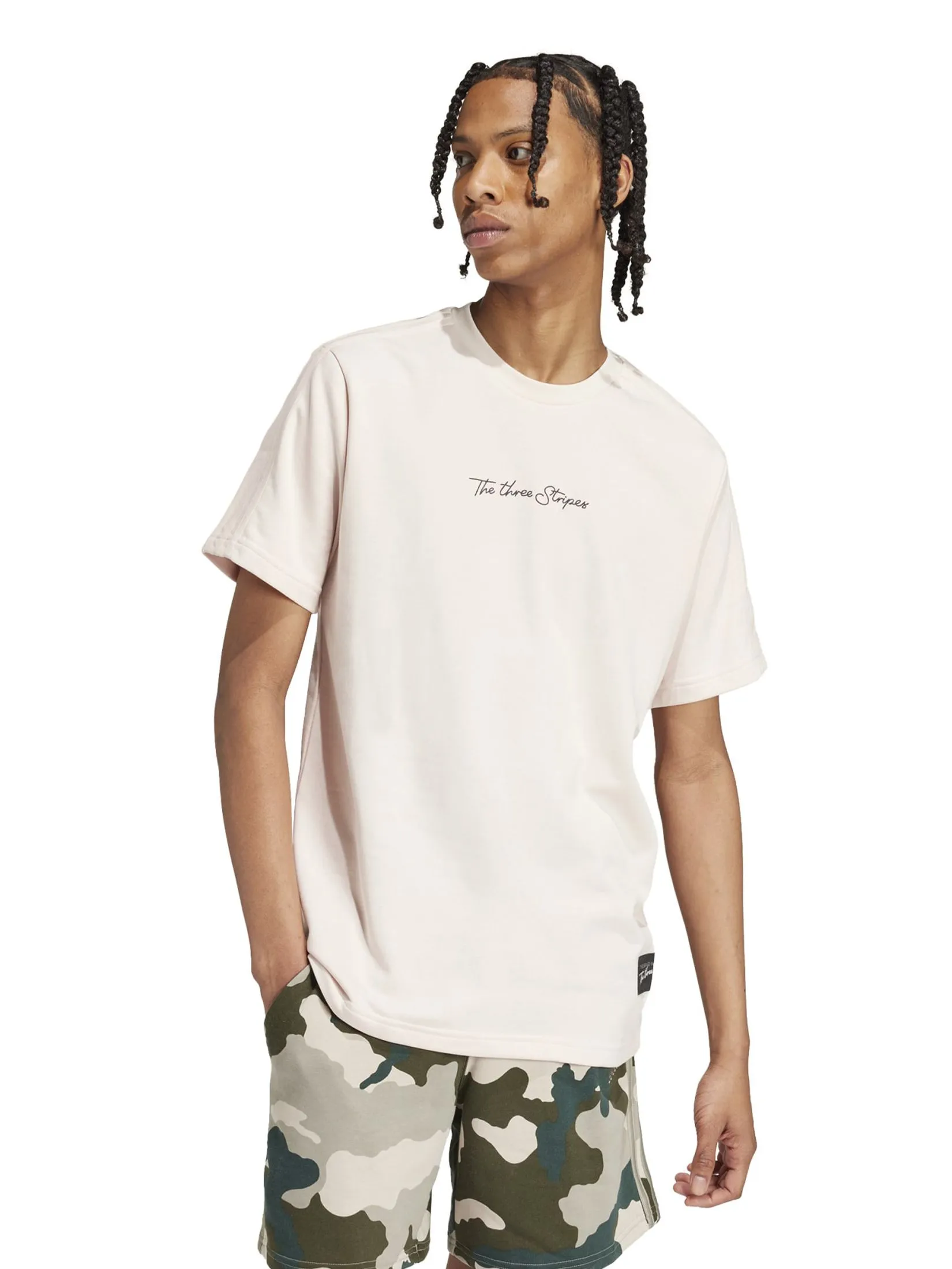 ADIDAS Men T-Shirt Modern Classics Graphic IW2649 Wonder Quartz