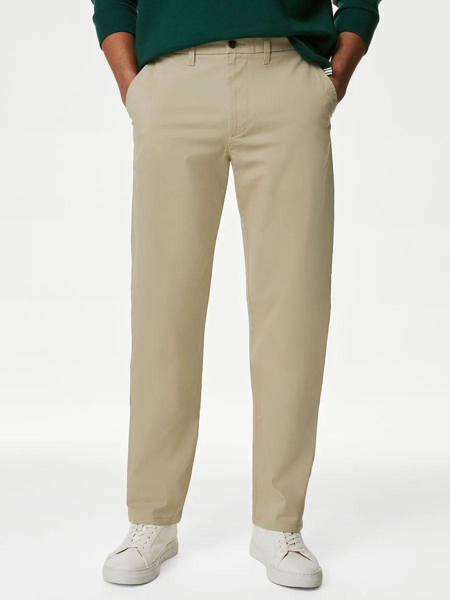MARKS & SPENCER Men Chinos Loose Fit Stretch SP_Sandstone