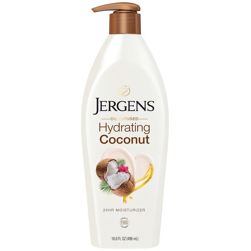 Jergens Oil-Infused Hydrating Coconut 24-Hour Moisturizer 496 Ml.