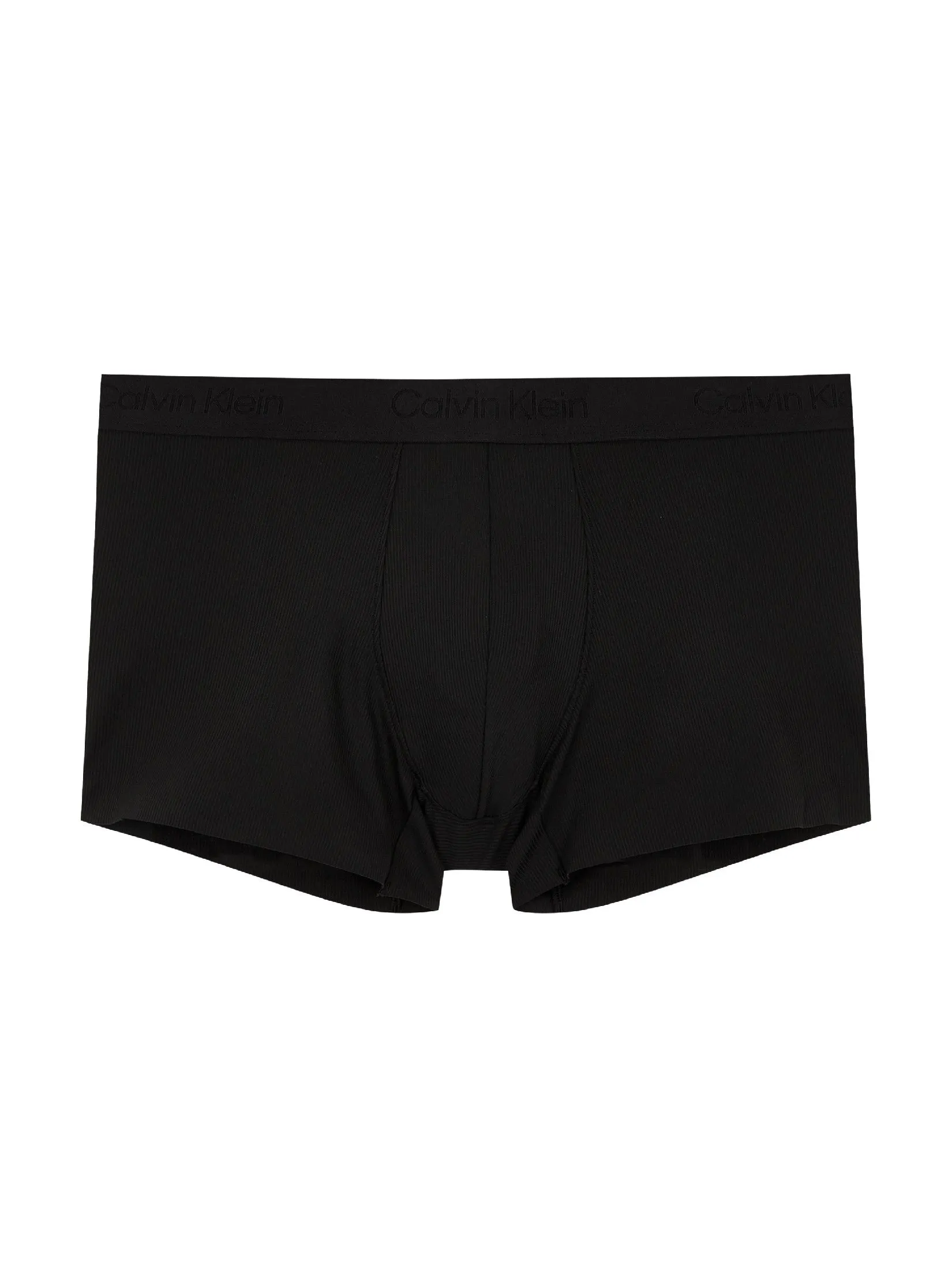 CALVIN KLEIN Men's Microfiber Stretch Grip Trunk Black