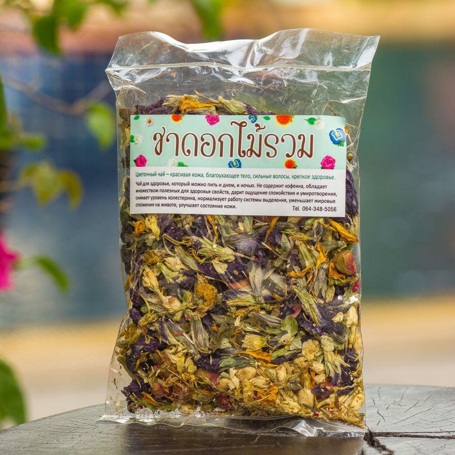 Цветочный сбор чай для красоты и здоровья 60 гр