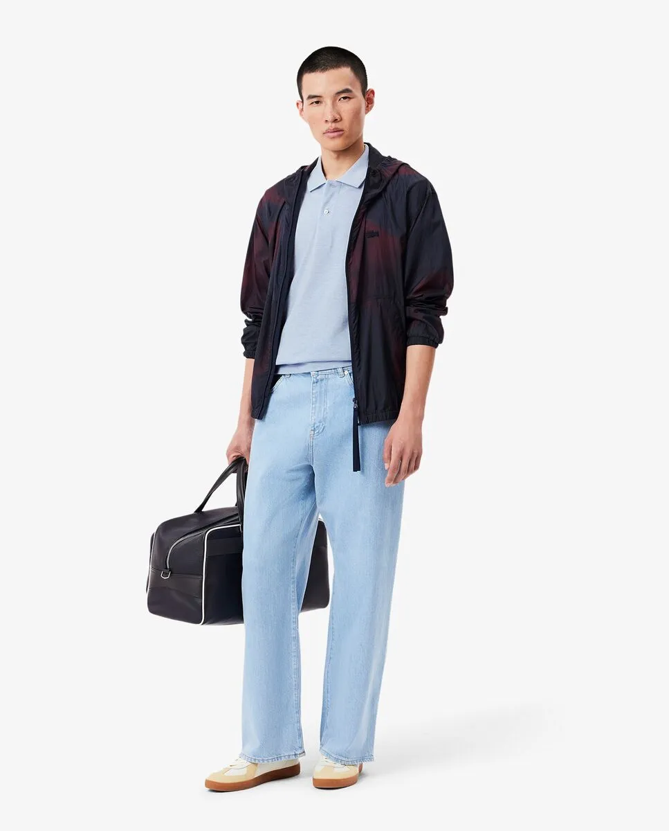 LACOSTE Classic Fit L.12.12 Marl Polo Shirt Blue