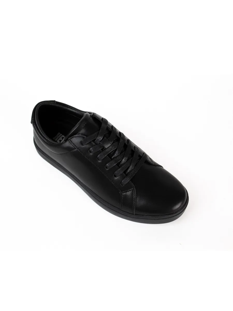 HEAVY Men s Leather Sneakers VN Black
