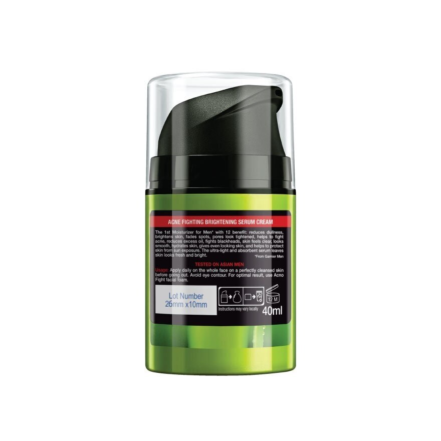 Garnier Men Acnofight Brightening Serum Cream 40 Ml.