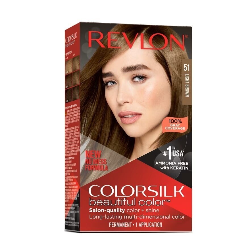 Revlon Colorsilk Beautiful Color With Keratin No.51 Light Brown