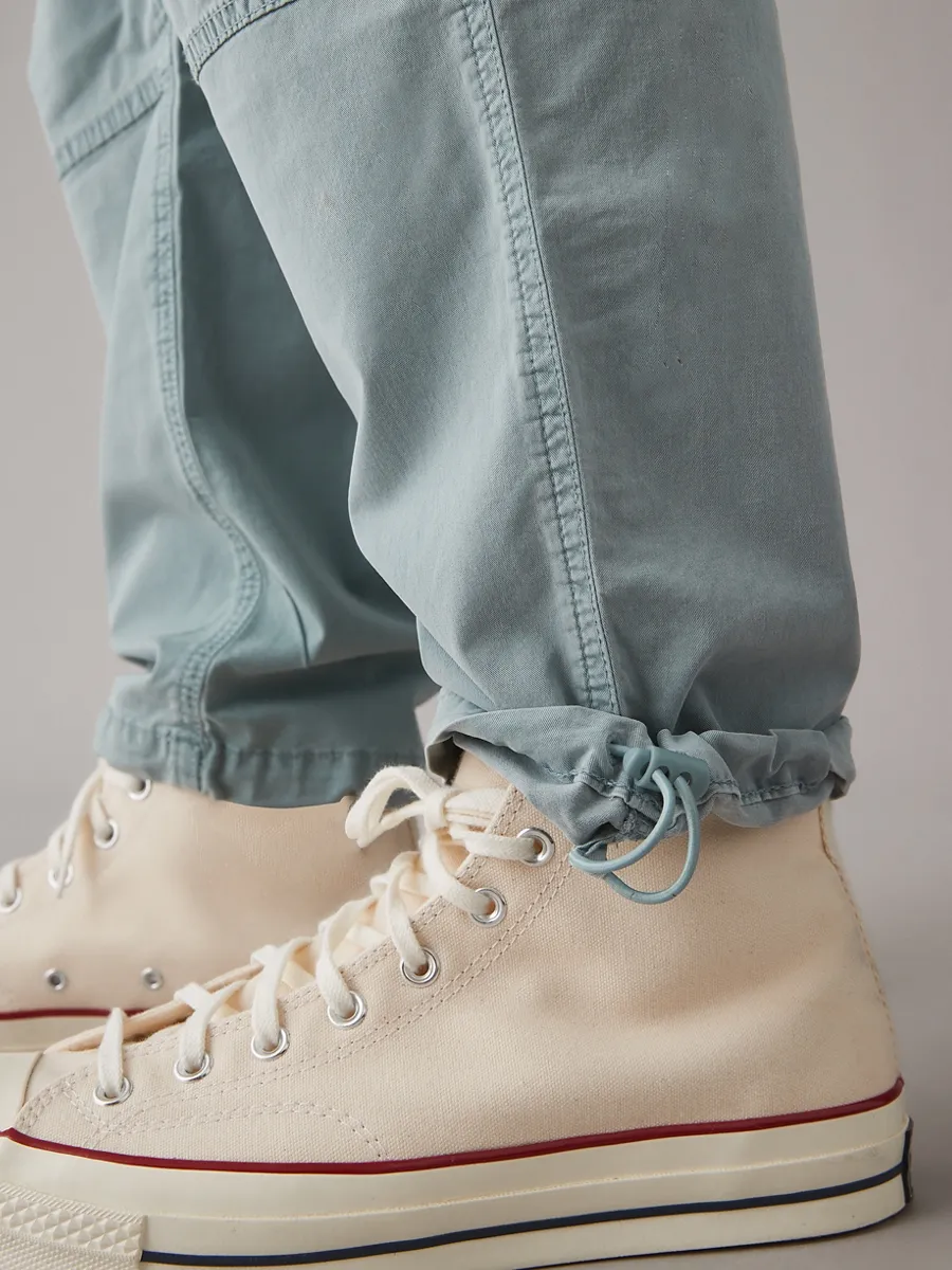 AMERICAN EAGLE MEN 4878 XAVIER PARACHUTE PANT 401 LIGHT BLUE
